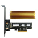 M.2 PCI-E NGFF SSD 2242 2260 2280 M Key X4 NG PCIe Gen3 x4 Adapter Card