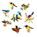 8 Pieces Assorted Iron On Embroidery Birds Applique Patches