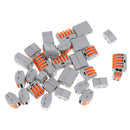 30 Pieces PCT-212 213 215 Electric Cable Wire Spring Lever Terminal Connector