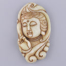 Carving Chinese Guan Yin Statue Craft Ornament Feng Shui Wealth Amulet