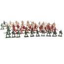 50 x Military Army Soldiers Toy Set(6 Poses), Model Figures for Kids, Pretend Play Educational Toys