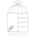 Birdcage Jewelry Organizer Earrings Necklace Jewelry Organizer White