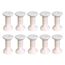 10 Pieces Wood Empty Thread Spools Reels Bobbins For Sewing Ribbons 47mmx31mm