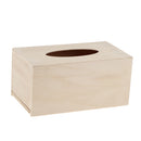 Unfinished Wood Facial Tissue Box Cover Decorative Tissue Box for DIY Craft