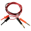 4mm Multimeter Banana Plug To Test Hook Wire Cable For Electrical Testing 1M