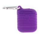Silicone Protective Cover and Charging Skin Case for AirPods Purple (Pack of 1)