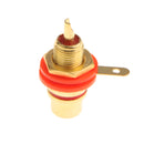 RCA Socket Audio Video Female Cable Connector RCA Female For Audio & Video Red