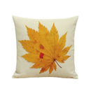 Square Waist Cushion Cover Cotton Linen Throw Pillow Case Slip Maple Leaf