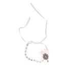 White Feather Sparkly Rhinestone Headband Hair Band for Bridal Wedding