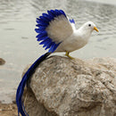 Simulation Wing Phoenix Bird Toy Plastic Furs Long Tail Bird Gift 45 x 11cm