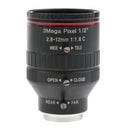 CCTV Industrial Camera Varifocal 2.8-12mm f/1.6C Aperture Focal Manual IRIS Zoom CS Mount Lens Format 1/2'' (Black)