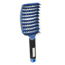 Paddle Detangling Hair Brush Curved Vented Nylon Bristle Pins Hairbrush Comb for Women Long Thick Thin Curly & Tangled Hair Random Color