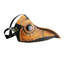 Brown Black Plague Doctor Steampunk Bird Mask Gothic Halloween Cosplay Mask