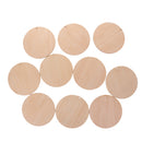 10 Pieces Wooden Round Unfinished Blank Scrapbooking Wedding Party Hanging Gift Tags 100mm