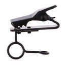 Durable Metal Small Microphone Hands Free Collar Tie Clip with Ring 6mm for Stage Show Mic Accessory