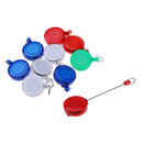 10pcs Retractable Reel Recoil Badge ID Card Holder Pull Clip With Nylon Cord