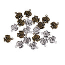 20pcs Tibetan Silver Bronze Animals Elephant Charms Pendants Jewelry Making DIY Accessories Charm Handmade Crafts