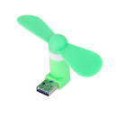 Generic 2 in 1 Portable Android Phone Notebook Laptop PC Mute USB Cooling Mini Fan