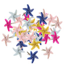 50 Piece Starfish Shape Head Metal Brad Paper Fastener Scrapbooking Embellishments for DIY Craft 19mm