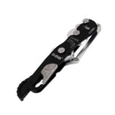 Rappel Climbing Stop Descender for 8mm-12mm Rope - Black