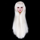 1/6 Makeup Female Head Sculpt with 3D Eyes for BJD, for OB, XinYi Doll Kids DIY Making
