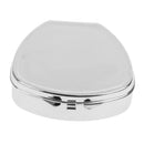 Portable Travel Oval Metal Pill Box Medicine Organizer Capsule Container Case Storage