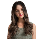 Fashion Charming Layered Long Curly Wavy Wig Synthetic Hair Wigs Brown White Mixed for Women Daily Wear/Party Cosplay