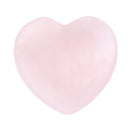 Polished Quartz Crystal Heart Shape Stone Gemstone for Home Decoration Collectable Pink 0.78 x 0.78 x 0.23inch