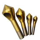 4 piece Countersink Drill Bit Counter Sink Titanium Coated Cutting Drill Set