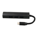 USB-C Type-C to 4 Port USB 3.0 HUB Adapter Connector Converter black