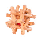 Wooden Toys Adults Kids Twelve Sister Cage Kong Ming Lock Unlock Puzzle Game Intellectual Puzzle