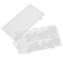 100pcs Flower Design Artificial Half Nail Tips - White