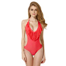 Women Girls Ladies Triangle Top Adjustable Halter Straps Classic Cut Dress Party Beach Supplies L Red