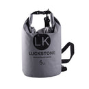 Adjustable Single Shoulder Strap 5L Capacity Waterproof Dry Bag Pouch For Kayaking Canoeing Rafting Swimming Gray