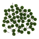 50pieces Model Ball Shaped Trees Train Garden Wargame Diorama 1:75 HO OO Scale Light Green