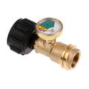 Heavy Duty Solid Brass Propane Tank Gauge Leak Detector Universal for QCC1/Type1 Propane Tank Cylinders Gas Pressure Meter