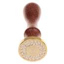 Initial Sealing Wax Stamp Wax Seal Wooden Handle Metal Head for Art Crafts Post Envelope