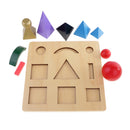 Montessori Baby Toy Solid Grammar Symbol with Cut-Out Tray for Toddlers Gift