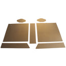 Replacement Console Wireless Controller Skin Set Protector Cover for Sony PS4 PRO Gold