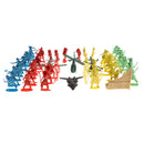 Set of 30pcs Army Sand Scene Model Replacement Soldiers Airplane with Arm Men Accessories Toy Action Figures Collection