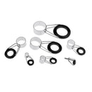 7Pcs Fishing Rod Guides Tip Tops Repair Ceramic Ring Rod Building Eye Rings 7 Sizes