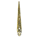 Vintage Chinese Ancient Queen Women Hollow out Punk Antique Gold Claw Fingernail Ring Fancy Dress Props 12 cm