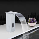 Automatic Touchless Sensor Waterfall Bathroom Sink Vessel Faucet Chromed Copper Finish