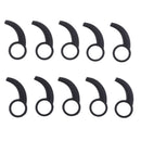 10Pieces Silicone Earphone Ear Hooks Plugs For In-Ear Headphone 9MM-13MM Black