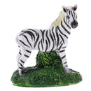 Miniature Cute Zebra Sculpture Figurine for Yard Garden Backyard Adornment House Ornament