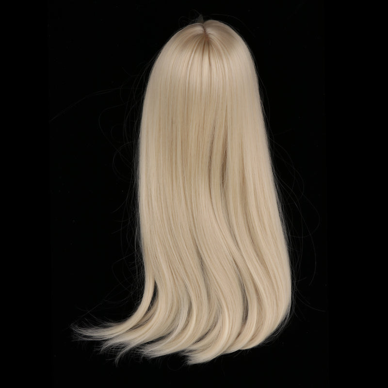 1/3 Ball Joint Doll 9-10inch BJD Full Wig Light Gold Hair for DOD LUTS DZ Volks Doll Hairpiece Supplies Accessory