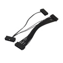 24-Pin 20+4Pin Triple PSU ATX Power Supply Motherboard Adapter Cable Wire