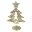 Gold Glitter Bling Christmas Tree Xmas Table Ornament Holiday New Year Decor
