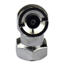 1/4" Car Tyre Inflator Compressor Valve Connector Air Chuck Ball Tire Silver
