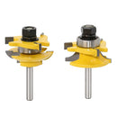 Rail & Stile Router Bits - Matched 2 Bits Round-over - 1/4" Shank Cutter DIY